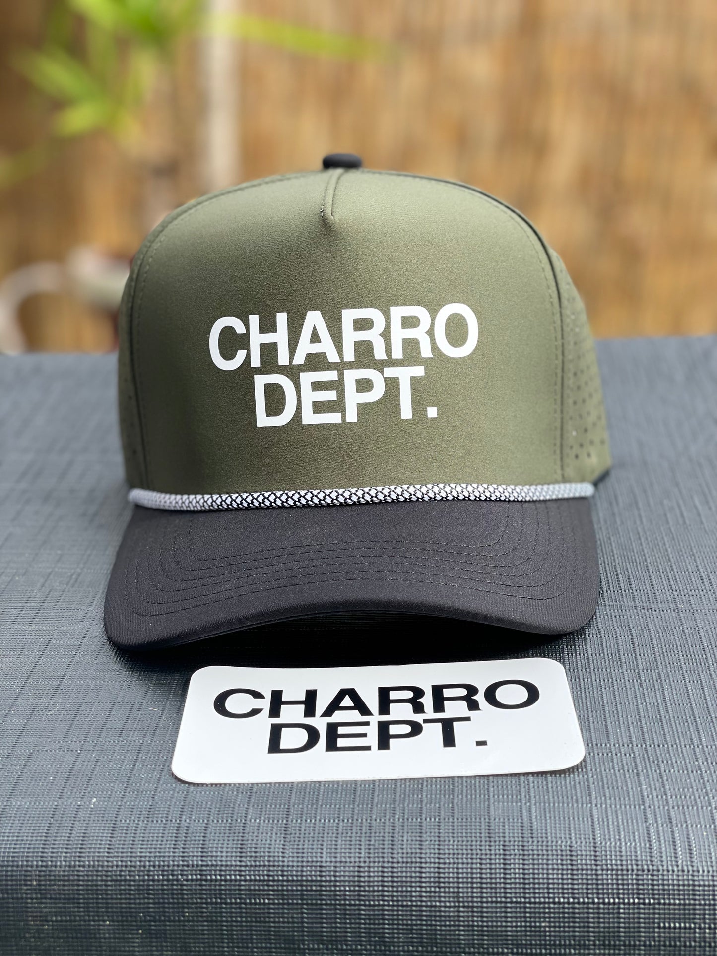 Olive Green Performance Snap Back