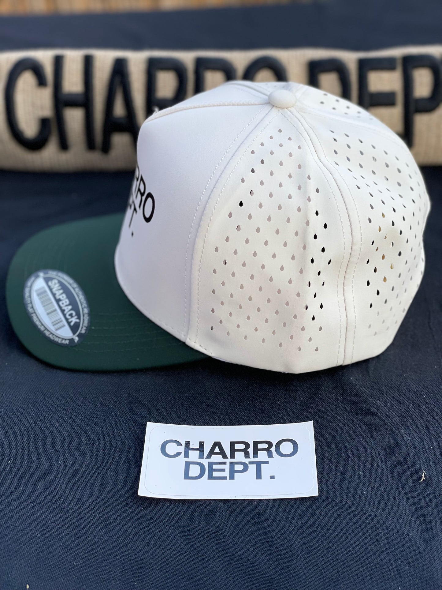 Tan/Green Performance Snapback