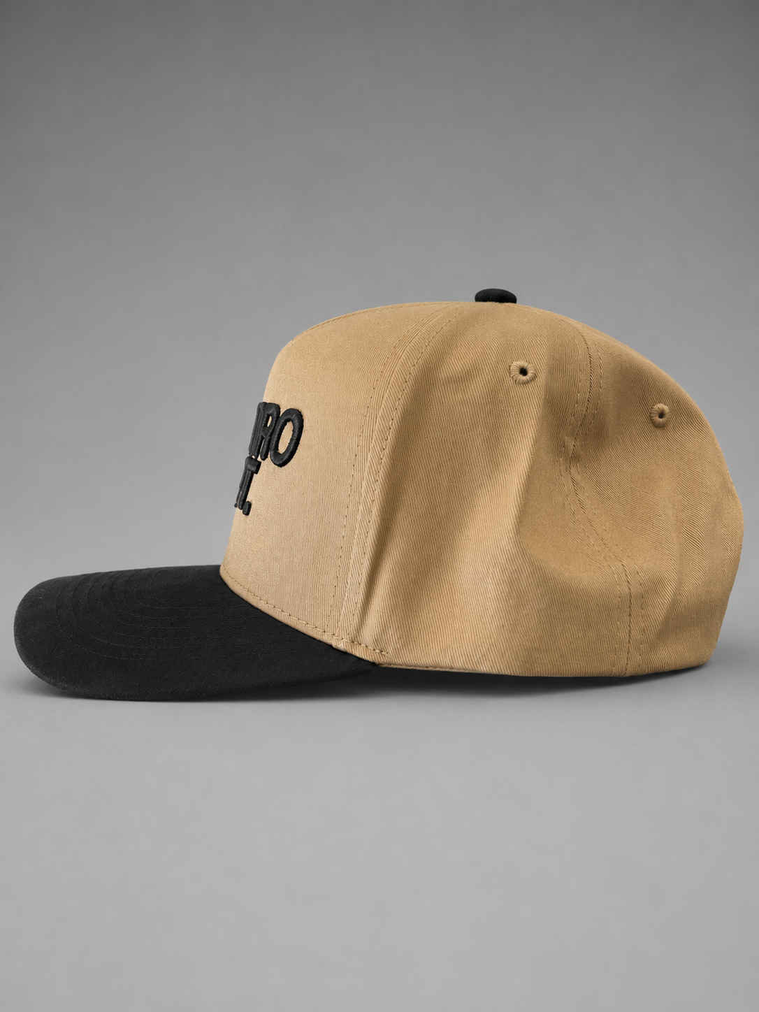 Tan/ Black suede brim Snapback