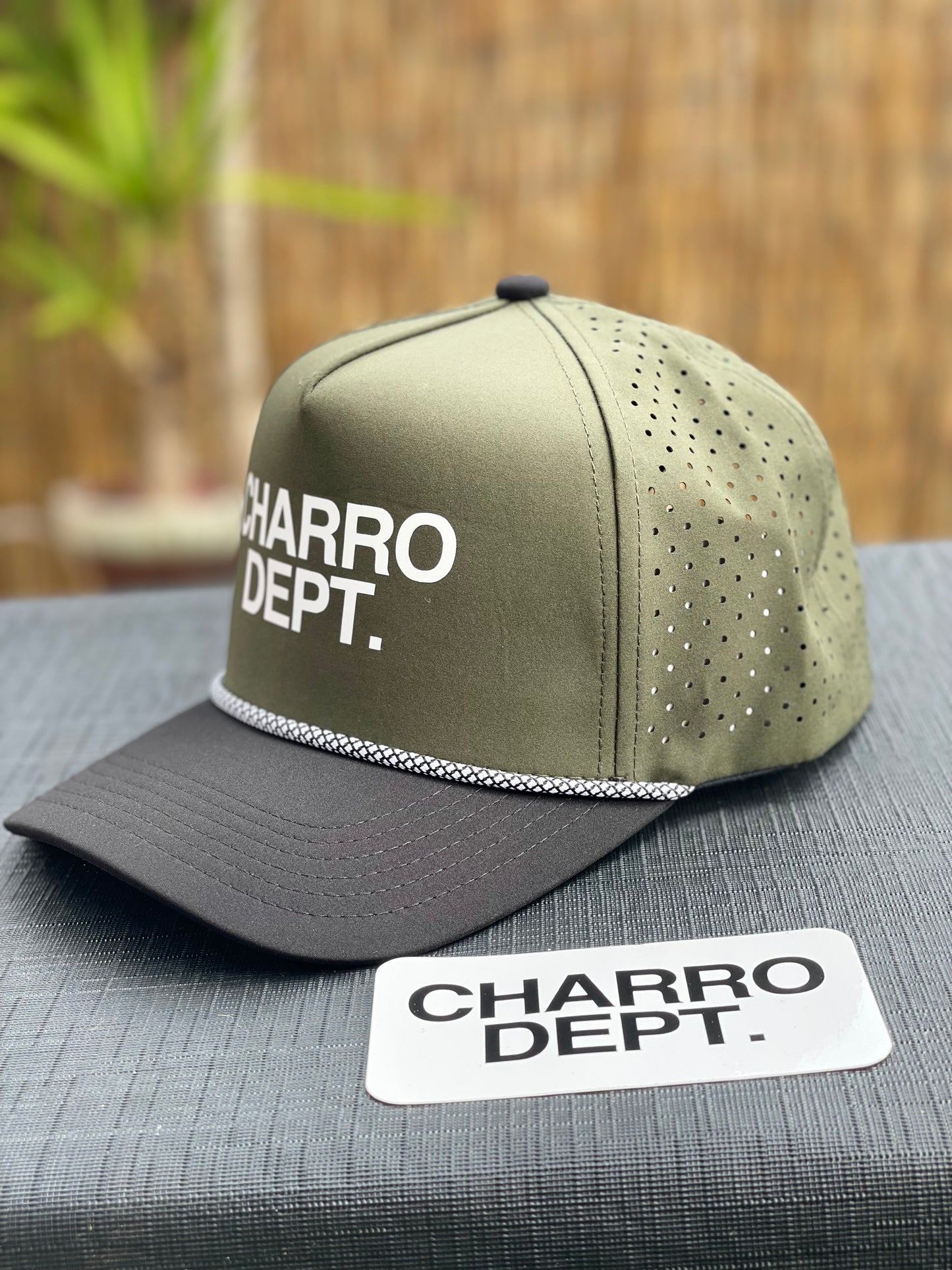 Olive Green Performance Snap Back