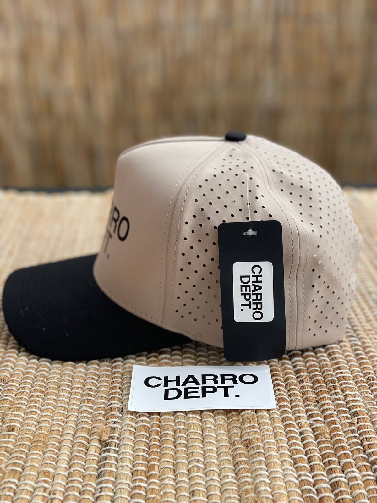 Tan/Black performance Snapback