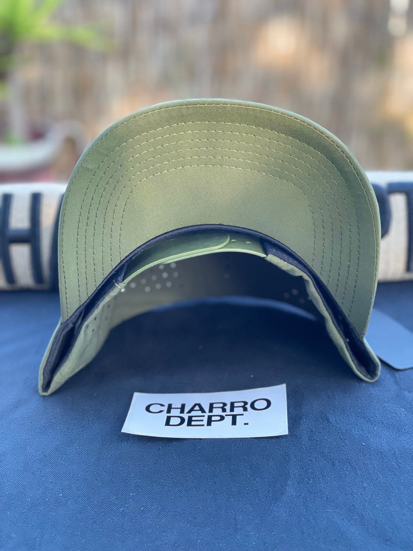 Olive Green Performance Snap Back